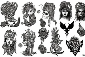 Nordic goddess tattoo idea