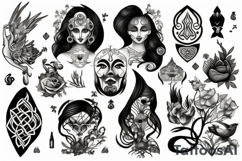 Nordic goddess tattoo idea