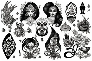 Nordic goddess tattoo idea