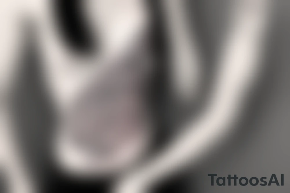 Milky way on female ribs tattoo idea