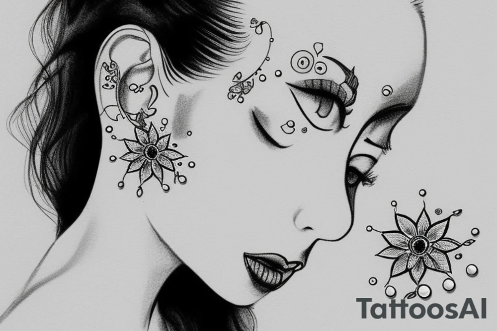 girl with the pearl earing tattoo idea