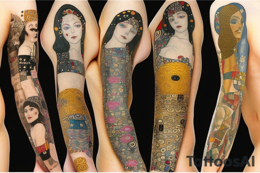 Gustav klimt tattoo idea