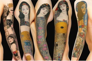Gustav klimt tattoo idea