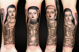 Gustav klimt small forearm tattoo tattoo idea
