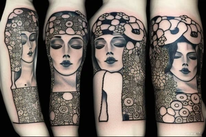 Gustav klimt small forearm tattoo tattoo idea