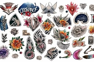 Small watercolor that represents Australia tattoo idea