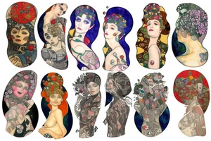 Watercolour by gustav klimt tattoo idea