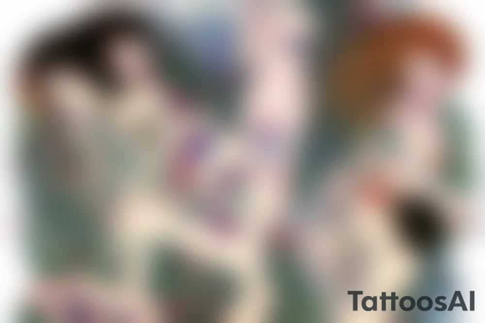 Watercolour lovers by gustav klimt tattoo idea