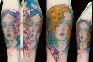 Watercolor tattoo idea