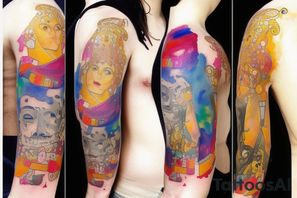Watercolor tattoo idea