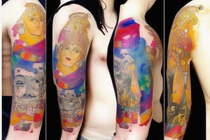 Watercolor tattoo idea