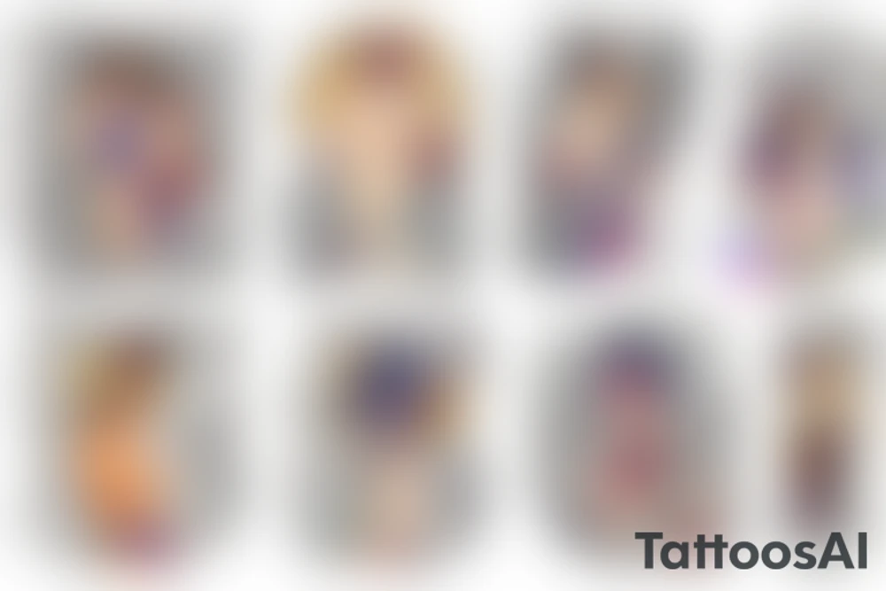 Watercolor love tattoo idea