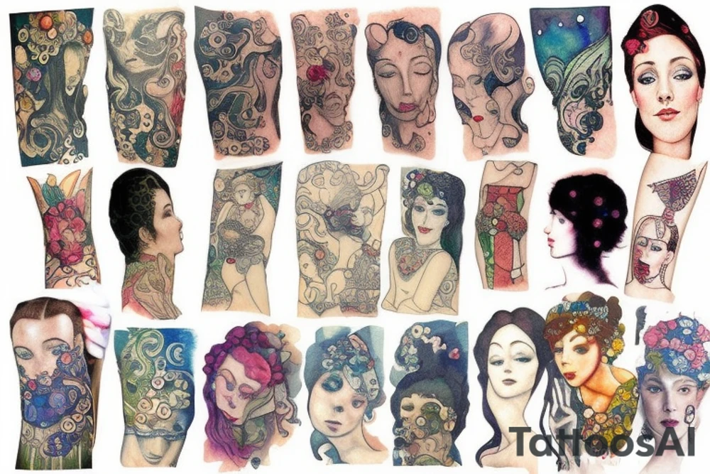 Watercolor tattoo idea