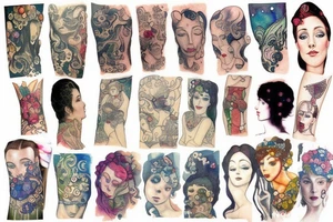 Watercolor tattoo idea