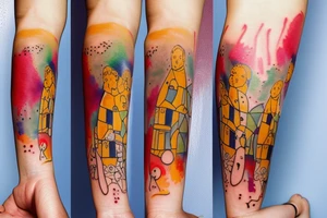 Watercolor tattoo idea