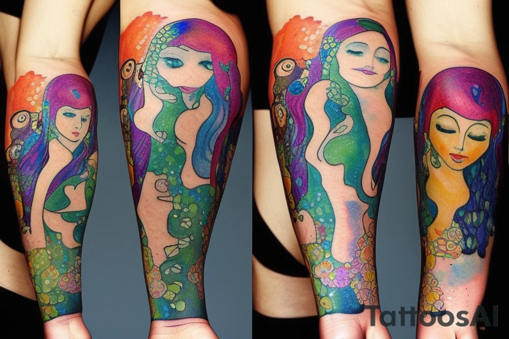 Mermaid tattoo idea