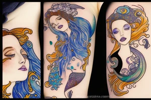 Mermaid lover tattoo idea