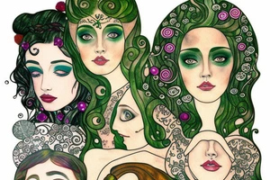 Green eyes tattoo idea