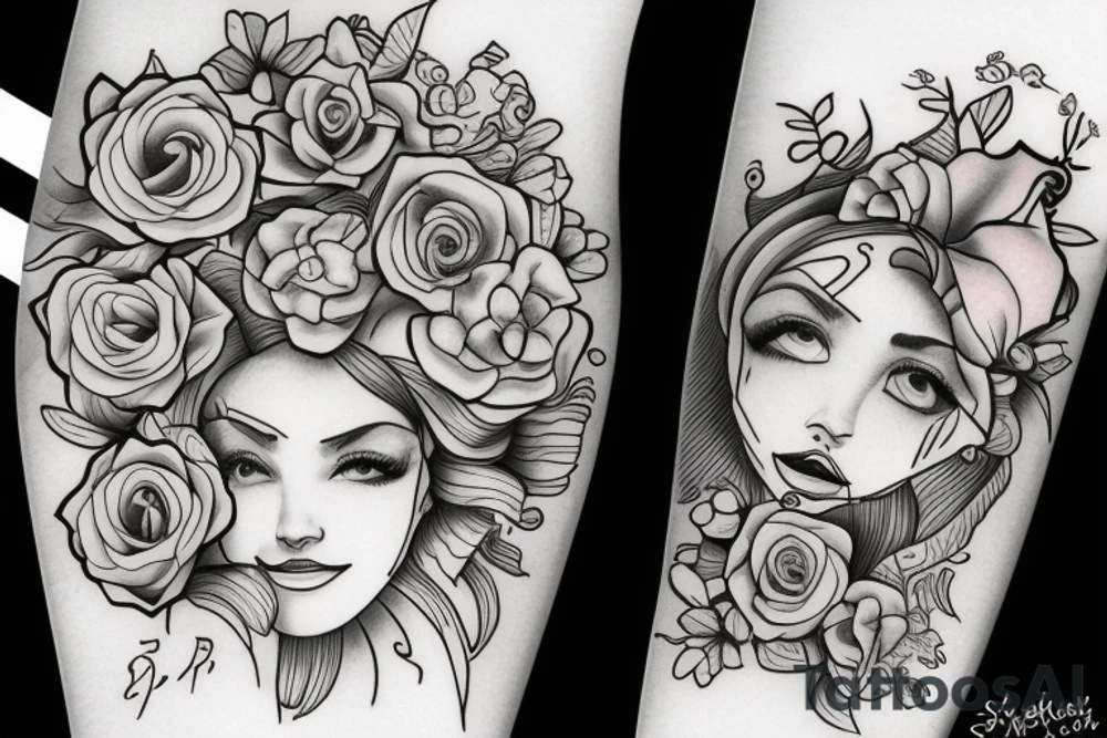DIBUJA EL NOMBRE VALENTINA tattoo idea