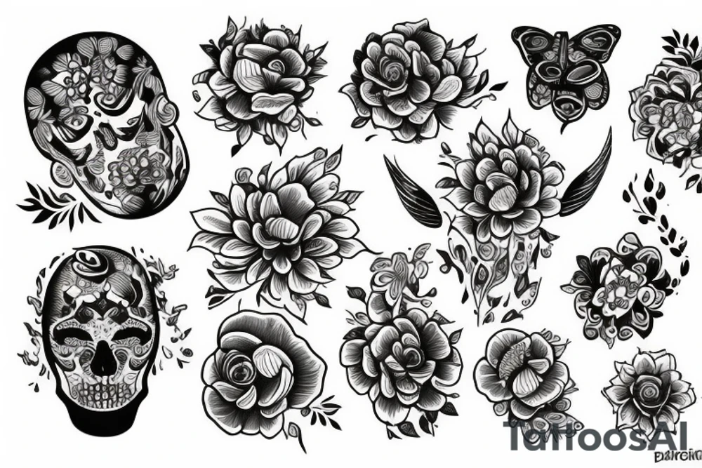 BUDA CON FLORES tattoo idea