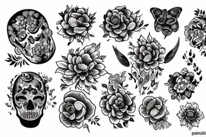 BUDA CON FLORES tattoo idea
