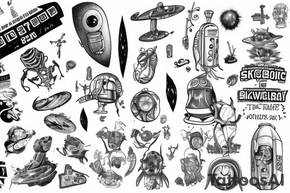 Something with themes from hitchhikers guide to the galaxy tattoo idea