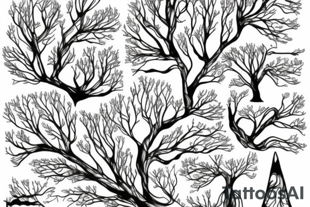 Birch tree tattoo idea