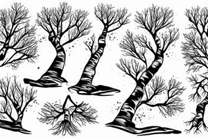 Birch tree tattoo idea
