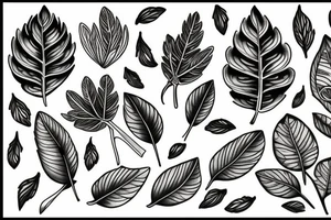 aspen leaf tattoo idea