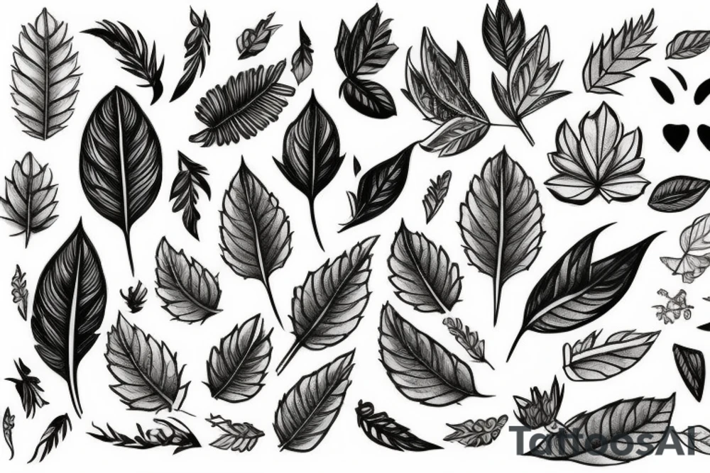 aspen leaf tattoo idea