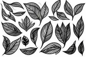 aspen leaf tattoo idea