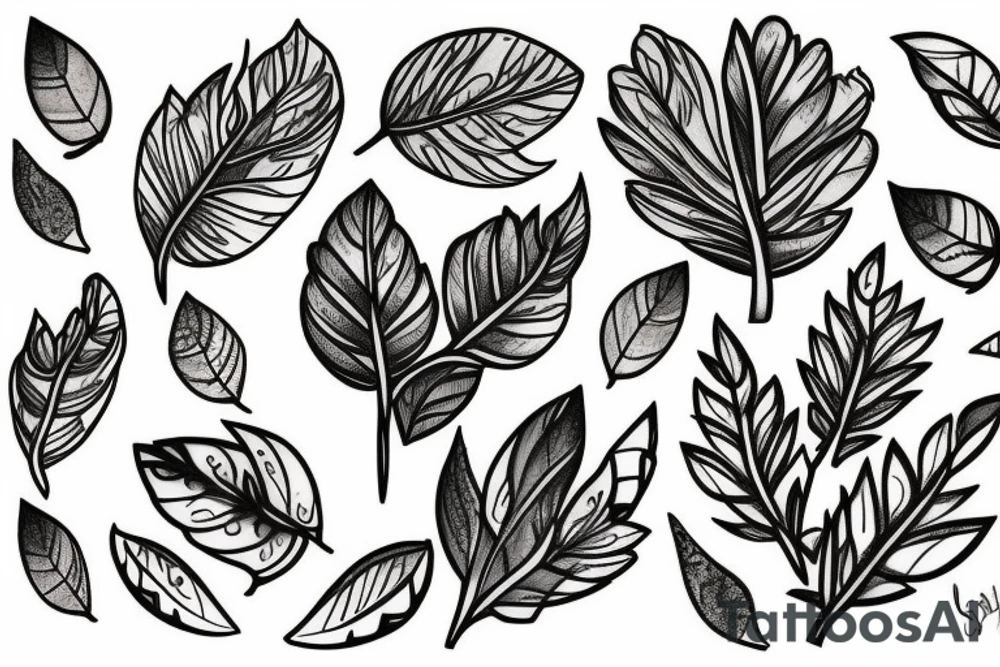 aspen leaf tattoo idea