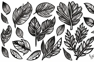 aspen leaf tattoo idea