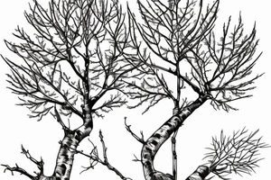 aspen tree with aspen leaves on a hiking trail right next to the tree tattoo idea