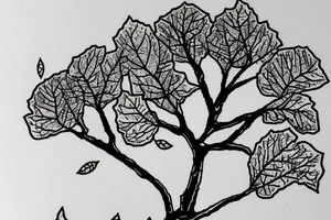 aspen tree with aspen leaves on a hiking trail right next to the tree tattoo idea