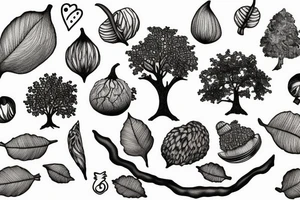 oak tree acorn tattoo idea