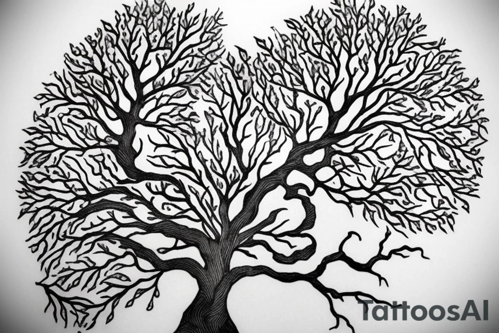 oak tree acorn tattoo idea