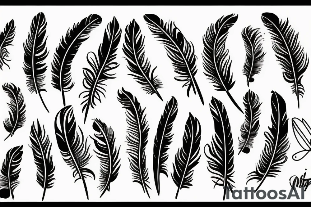 feather fire tattoo idea