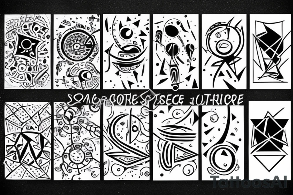 Three number 9's with space involved tattoo idea
