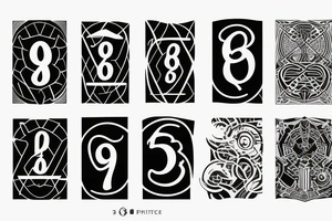 Three number 9's with space involved tattoo idea