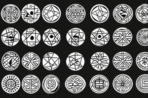 Three number nines with moons involved tattoo idea