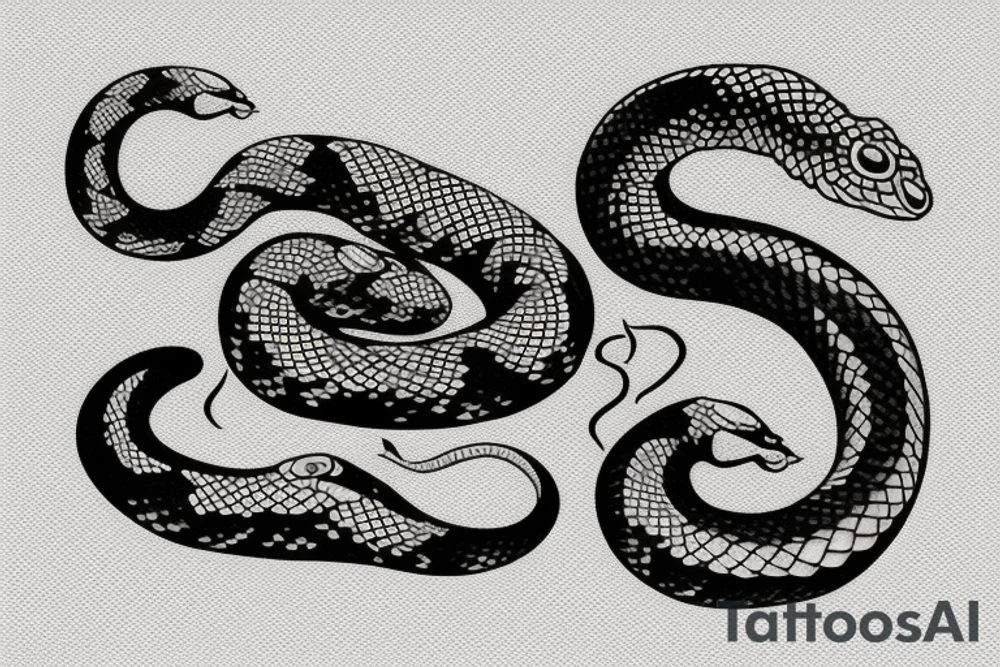 a burning feather in the form of a snake that turns into ashes tattoo idea