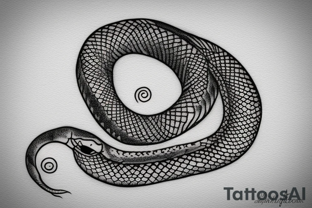 a burning feather in the form of a snake that turns into ashes tattoo idea