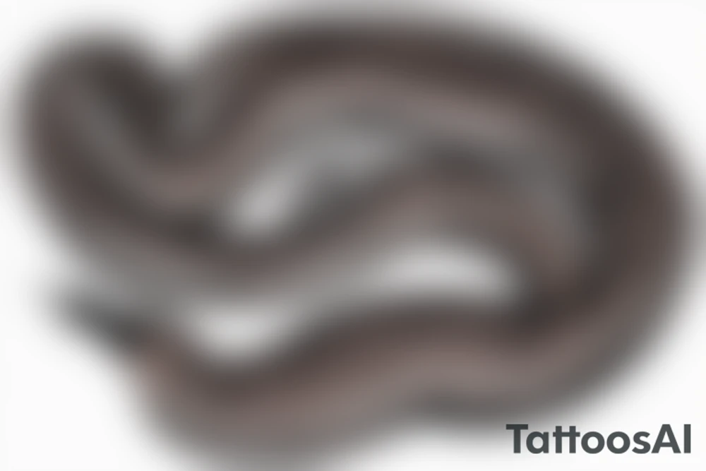 a burning feather in the form of a snake that turns into ashes tattoo idea