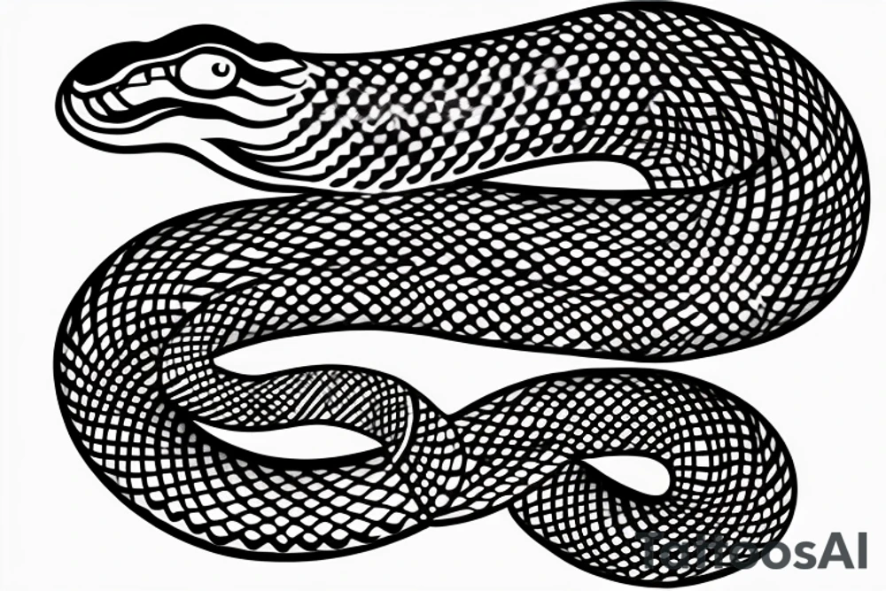 a burning feather in the form of a snake that turns into ashes tattoo idea