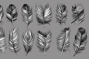 burning feather tattoo idea