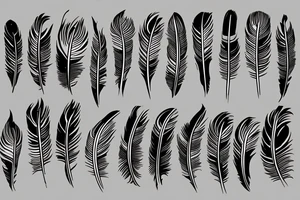 burning feather tattoo idea
