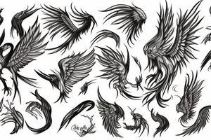 phoenix in ash tattoo idea