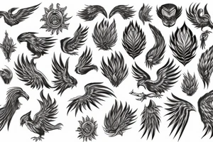 phoenix in ash tattoo idea