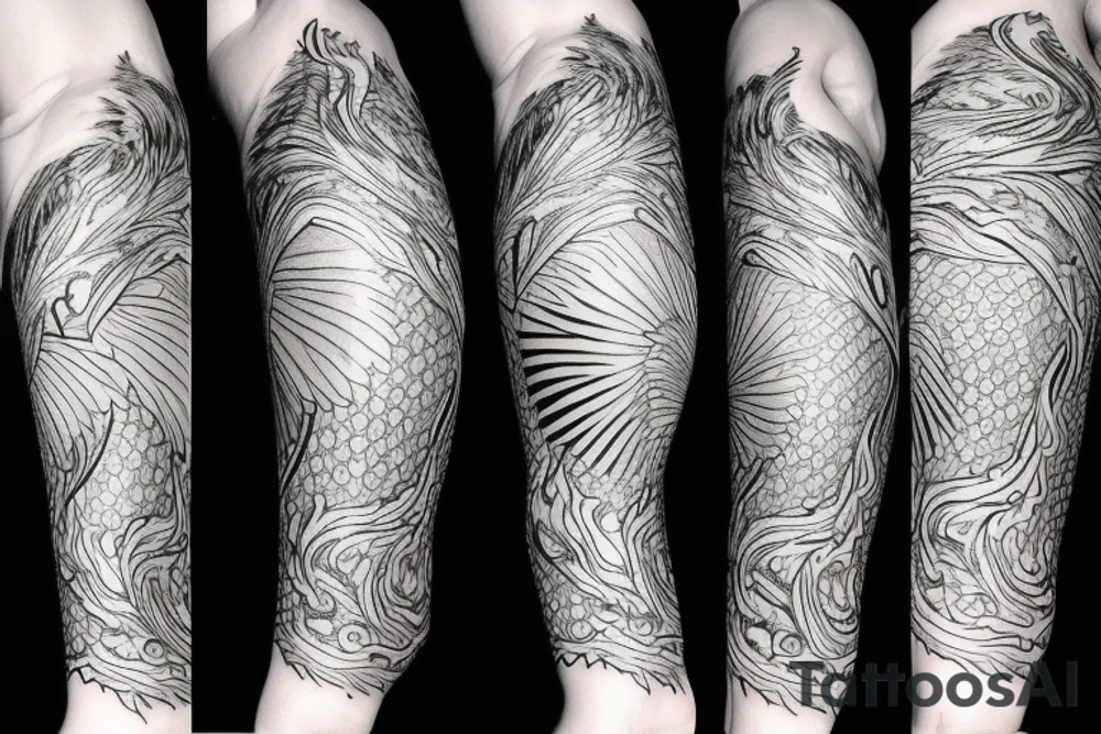 phoenix in ash tattoo idea